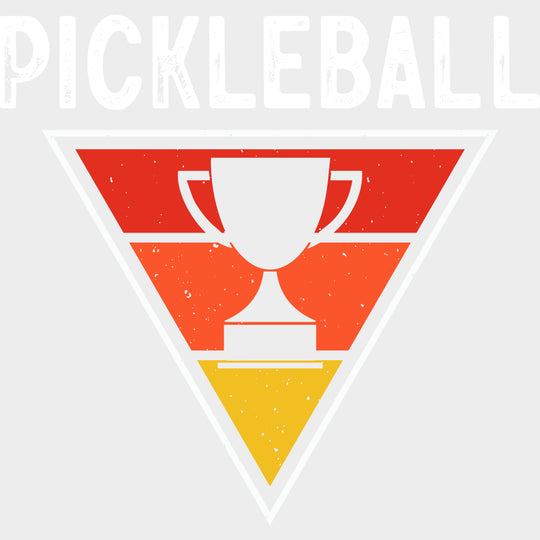 Pickleball Triangle Cup - Pickleball DTF Transfers Adult Unisex - S & M (10’’) / Light Color Design (See Imaging)