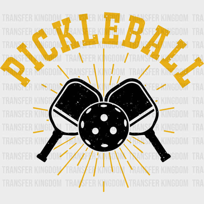 Pickleball, Yellow Lines - Pickleball DTF Transfers