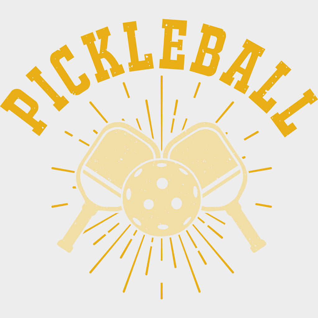 Pickleball Yellow Lines - Pickleball DTF Transfers Adult Unisex - S & M (10’’) / Light Color Design (See Imaging)