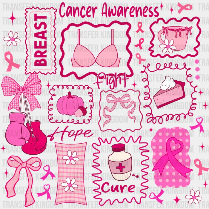 Pink Breast Cancer Awareness Design - Breast Cancer Awareness DTF Transfer