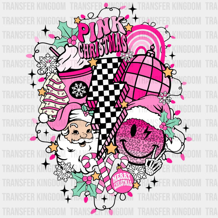 PINK CHRISTMAS Christmas Design - Christmas DTF heat transfer