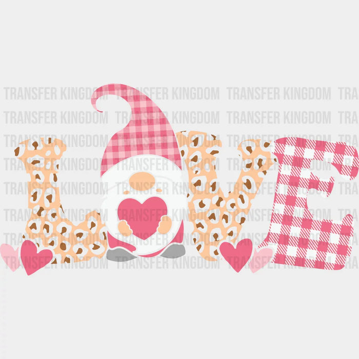 PINK LOVE GNOMIES - DTF heat transfer