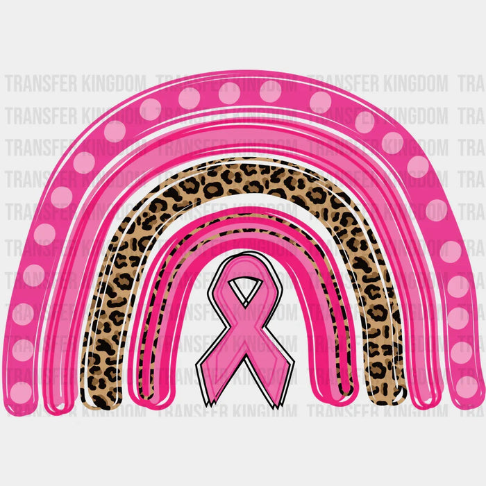 Pink Rainbow Cancer Awareness Design - DTF heat transfer