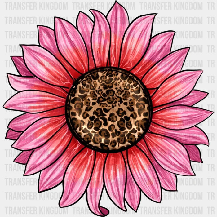 Pİnk Sunflower Valentines Day Design - DTF heat transfer