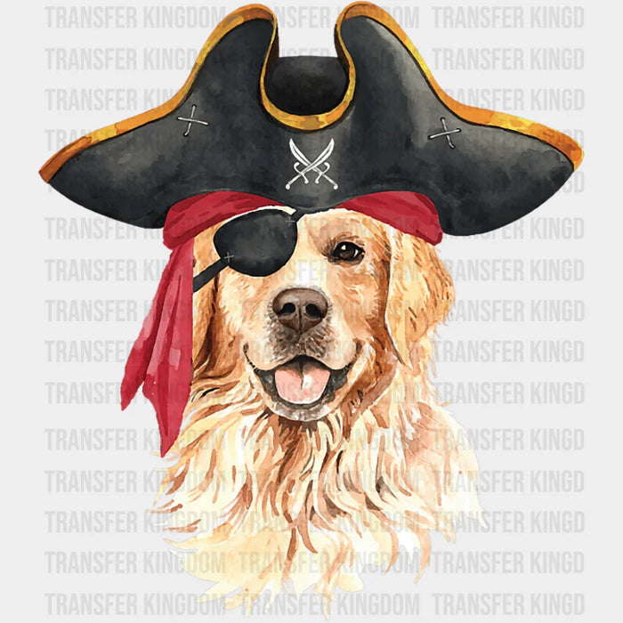 Pirate Golden Retriever - Dogs DTF Transfer