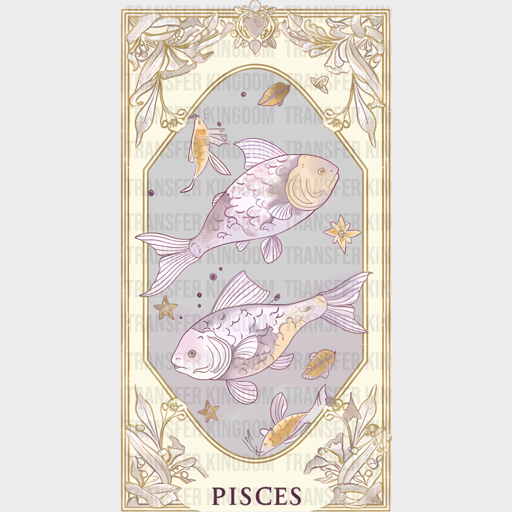 Pisces Tarot Card - Zodiacs & Horoscopes Dtf Transfer