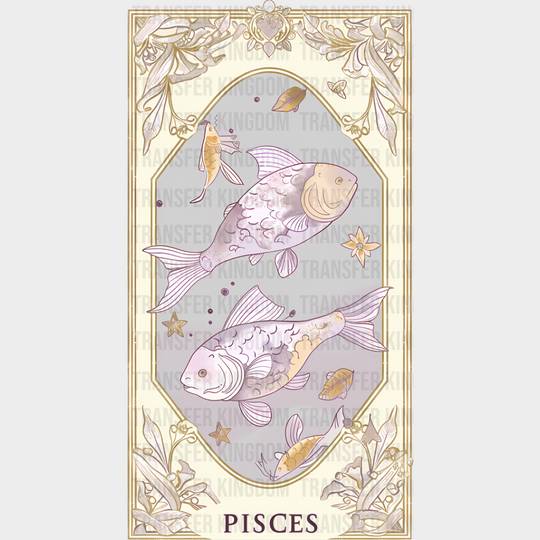 Pisces Tarot Card - Zodiacs & Horoscopes Dtf Transfer