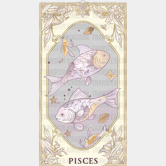 Pisces Tarot Card - Zodiacs & Horoscopes DTF Transfer