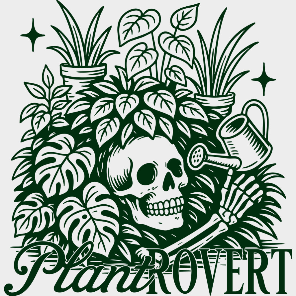 Plantrovert - Plants DTF Transfers Adult Unisex - S & M (10’’) / Green Color Design (See Imaging)