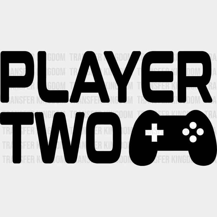 Player Two Controller Design - Video Game DTF Heat Transfer