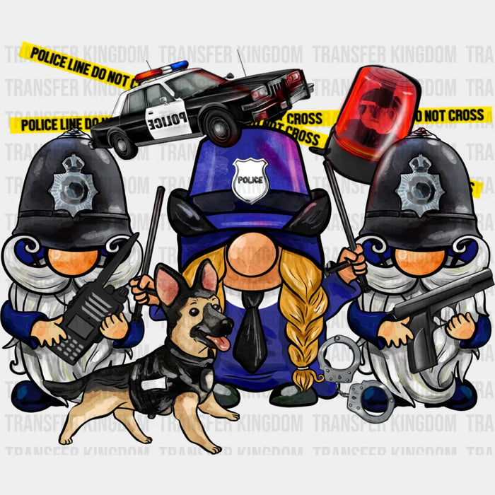 Police Gnomes - Police DTF Heat Transfer