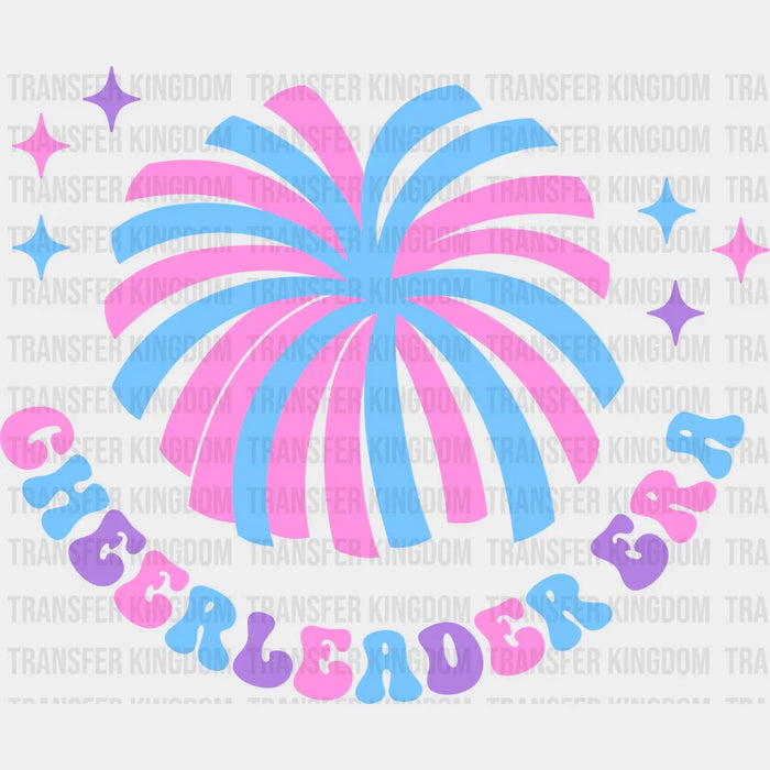 Pom Cheerleader Era Colorful Design - Cheerleader DTF Heat Transfer