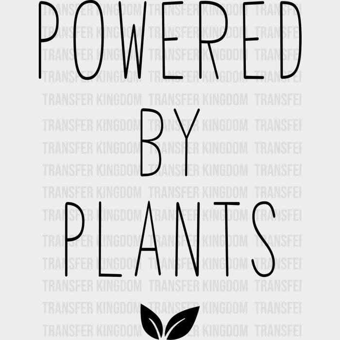 Powered By Plants, Minimalistic - Vegan DTF Transfers