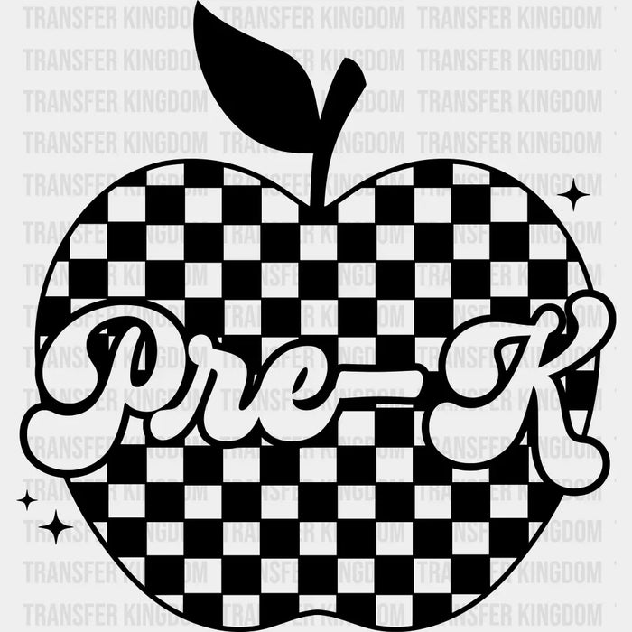 Pre-K B&W - Back To School DTF Transfer