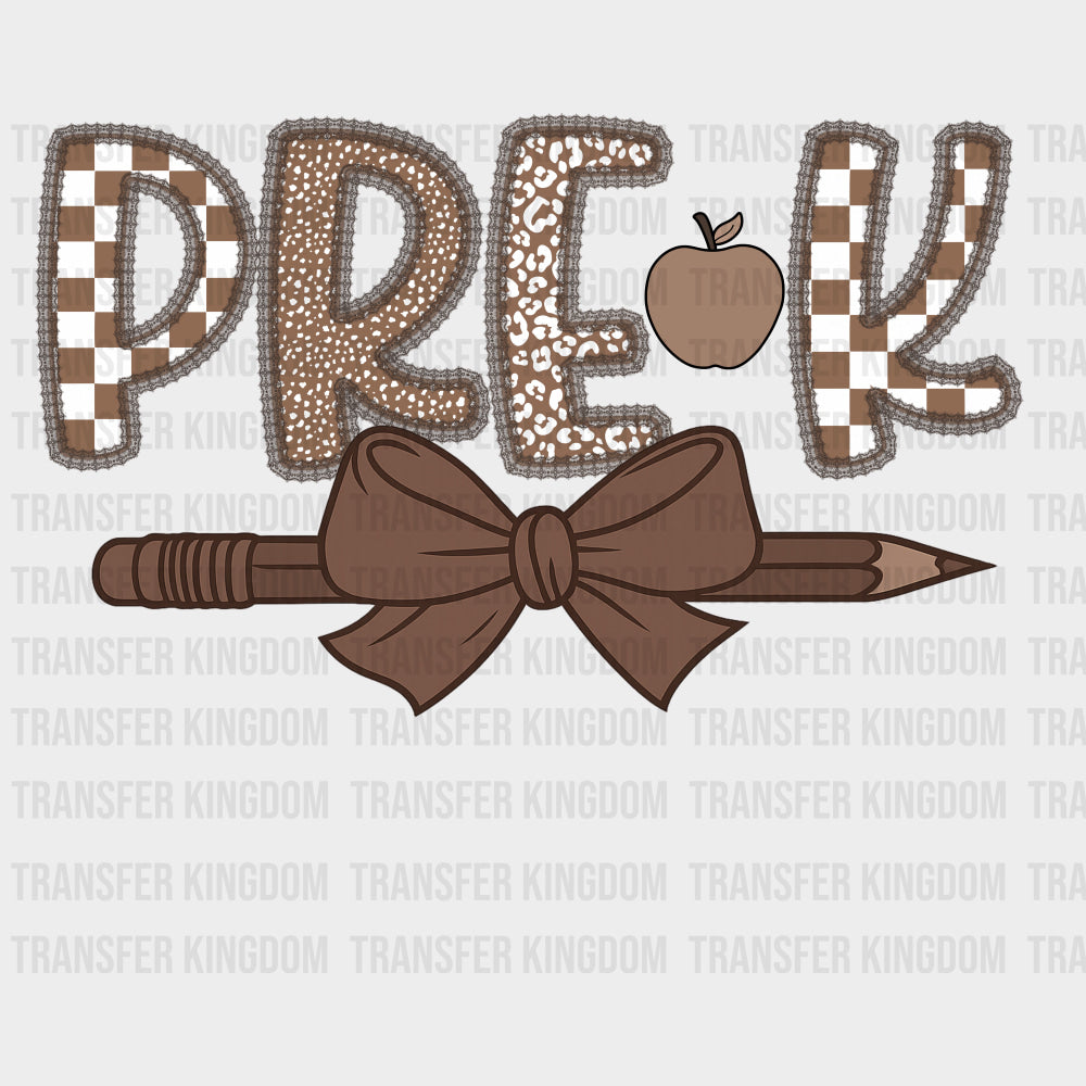 Pre-K Brown Pencil - Pre-K DTF Transfers