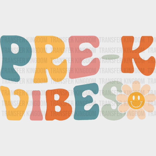 Pre-K Vibes Daisy Smiley - Pre-K DTF Transfers