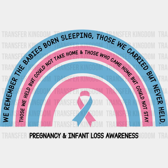 Pregnancy & Infant Loss Awareness Design - DTF heat transfer