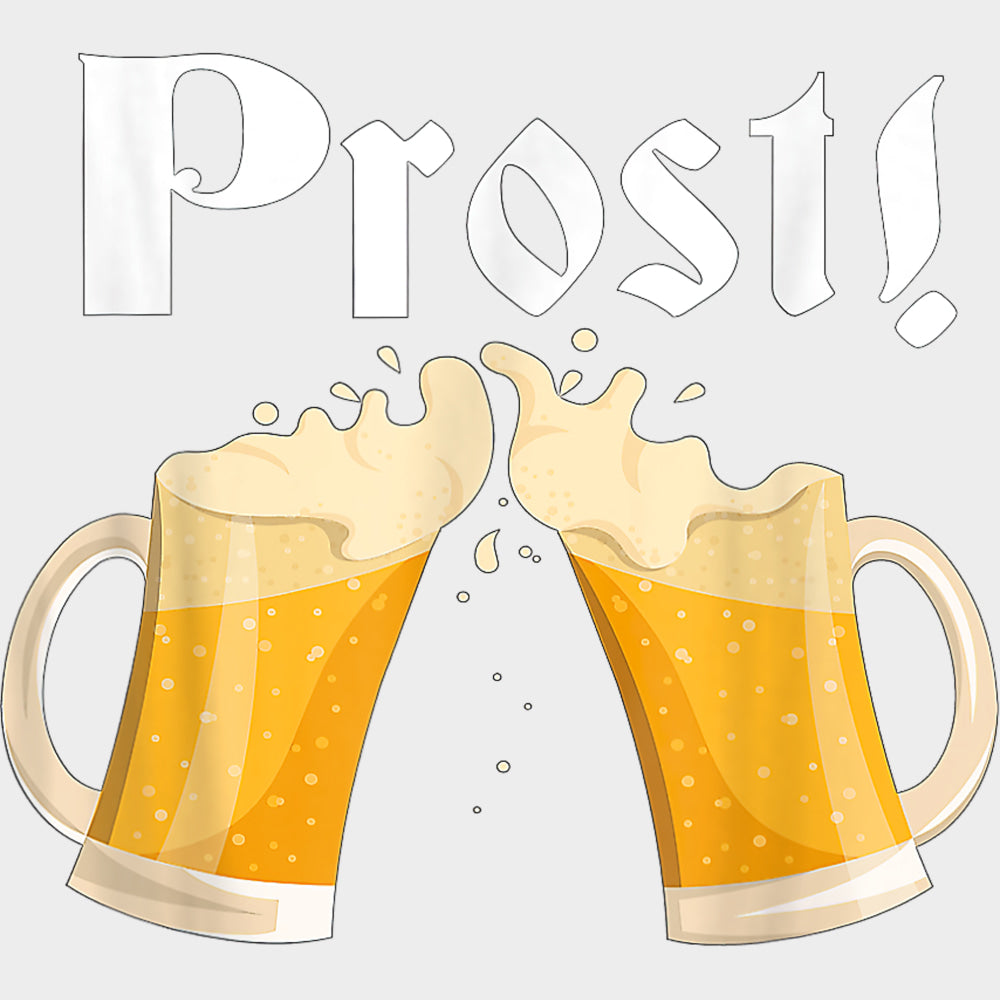 Prost Beers - Oktoberfest DTF Transfers Adult Unisex - S & M (10’’) / Light Color Design (See Imaging)