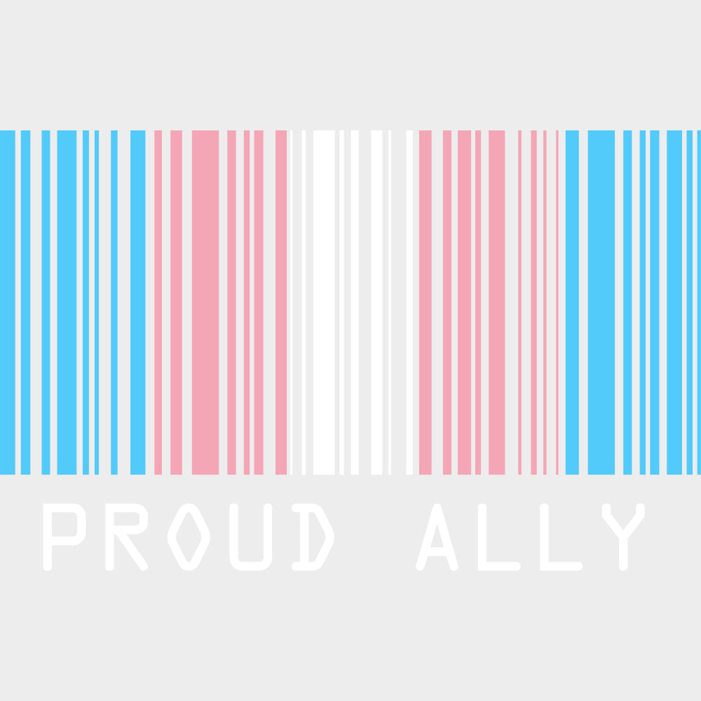Proud Ally, Barcode - Transgender DTF Transfers transfer-kingdom Light Color Design (See Imaging)