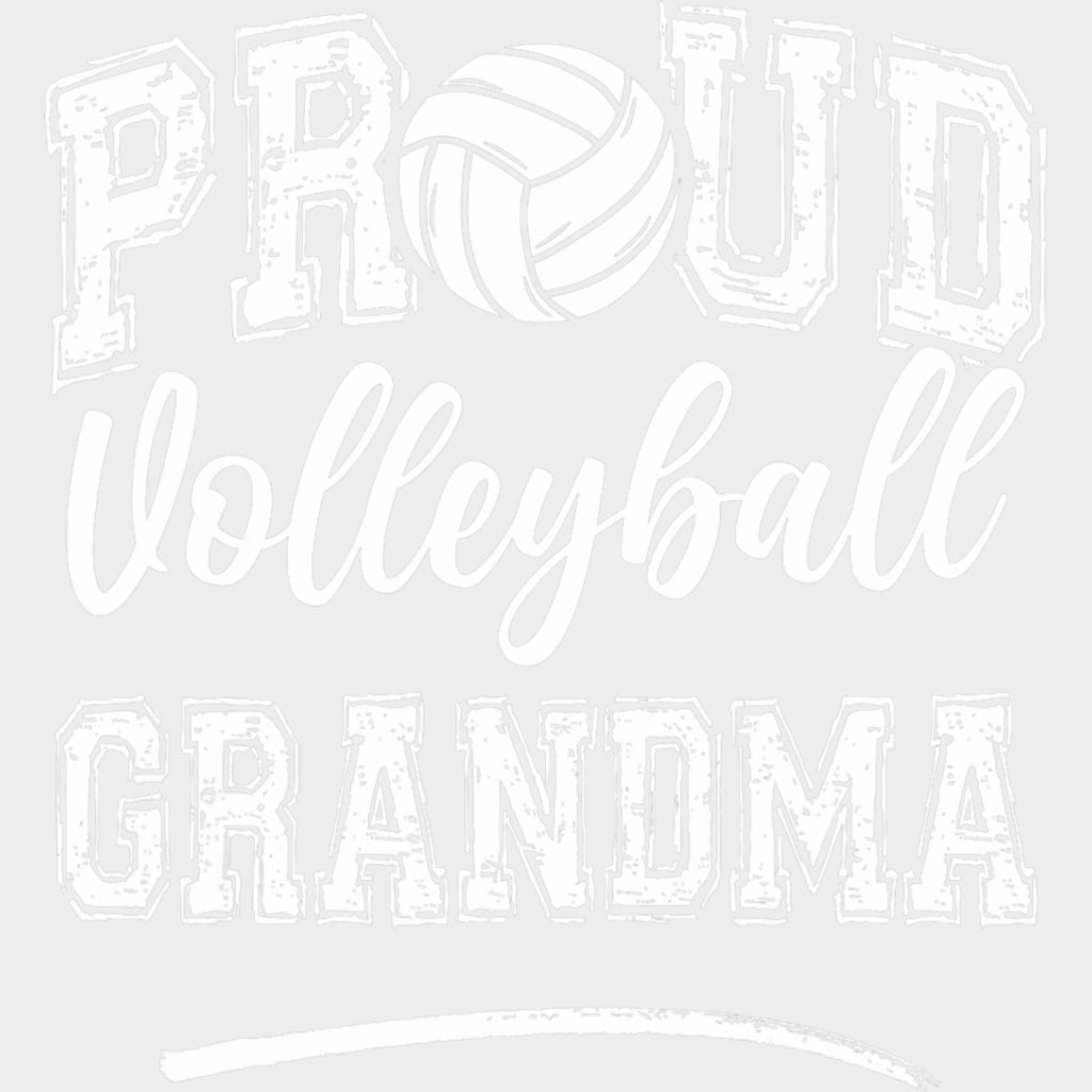 Proud Volleyball Grandma B&W - Volleyball DTF Transfers transfer-kingdom Light Color Design (See Imaging)