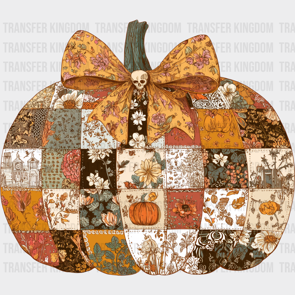 Pumpkin Art Halloween DTF Transfer