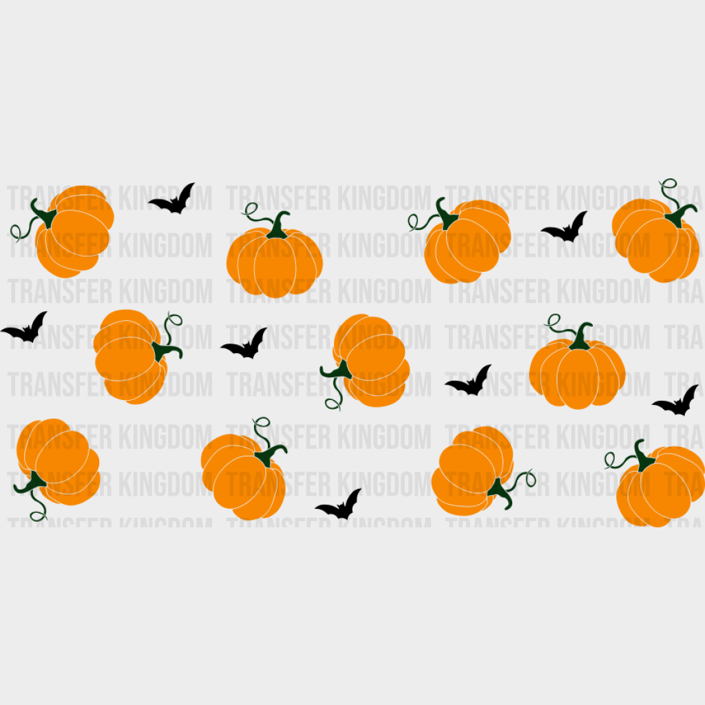 Pumpkin Uv Dtf Transfer Cup Wrap Sticker