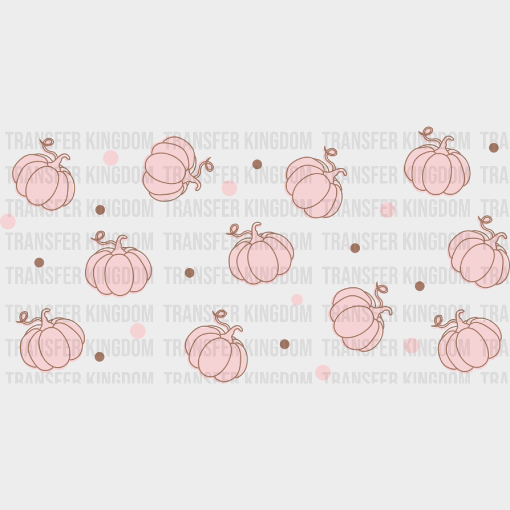 Pumpkin Uv Dtf Transfer Cup Wrap Sticker