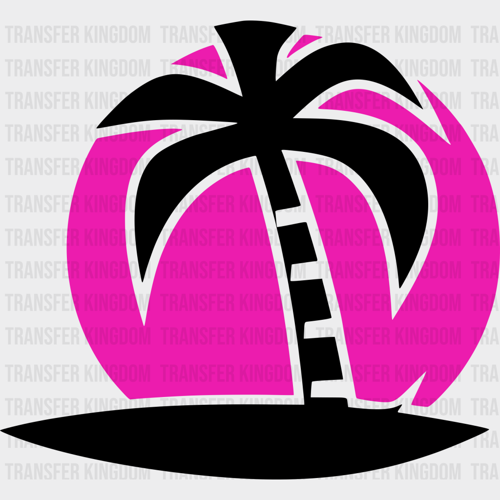 Purple Palm Tree Summer Uv Dtf Transfer Cup Wrap Sticker