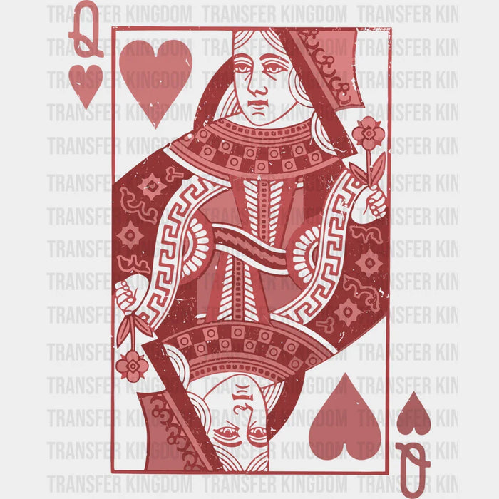 Queen Of Hearts Valentine's Day Design - DTF heat transfer