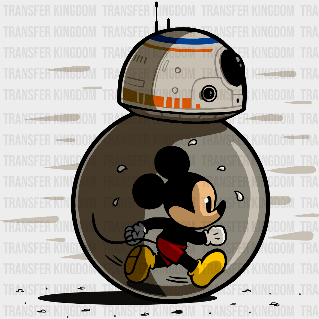 R2-D2 Mickey Disney Dtf Transfer