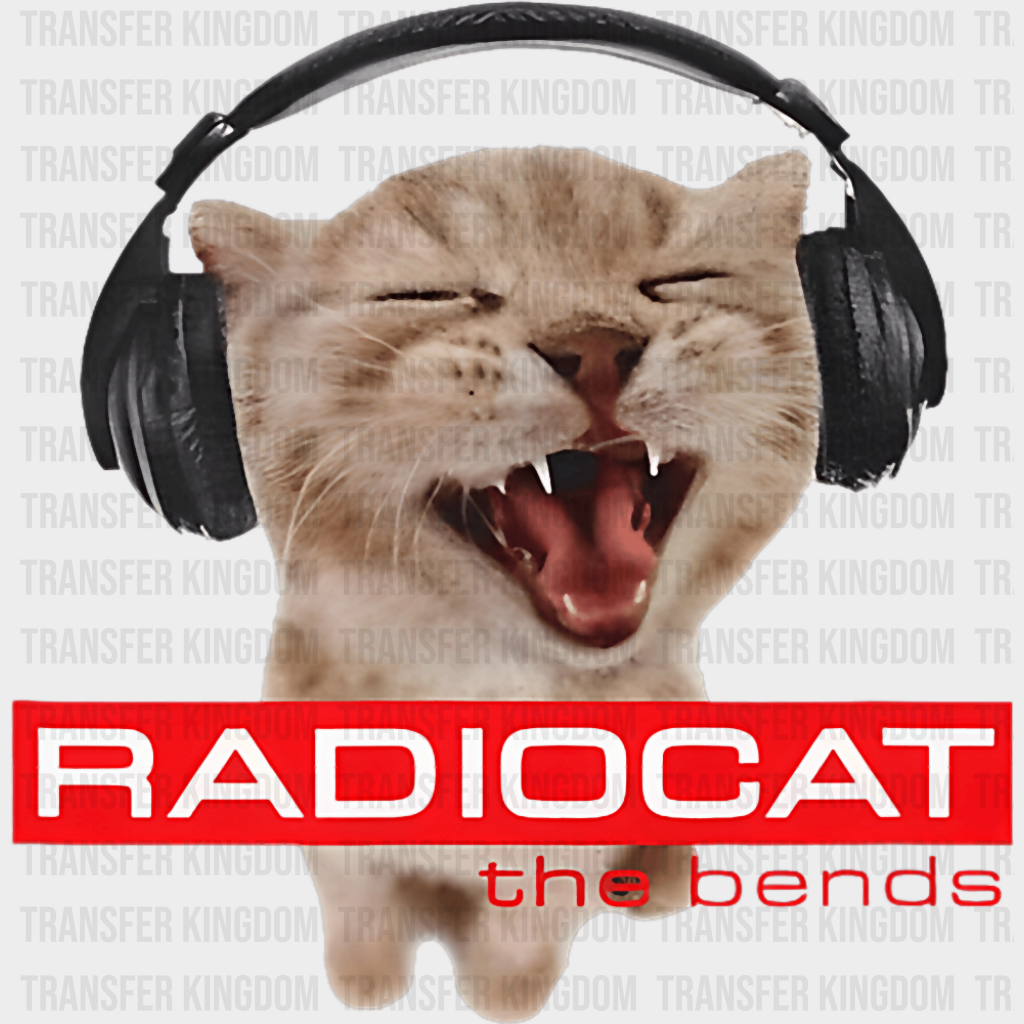 Radiocat The Bends - Cats DTF Transfer