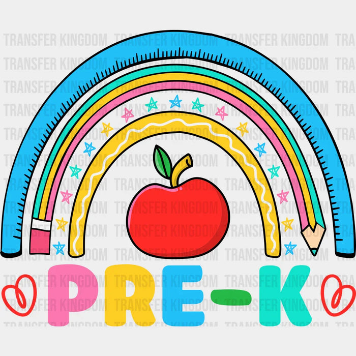Rainbow Pre-k Design  - Pre-k DTF Heat transfer