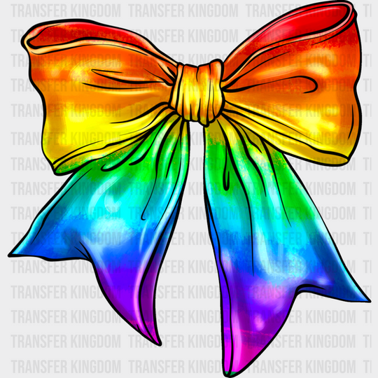 Rainbow Ribbon - LGBTQ + DTF Transfer