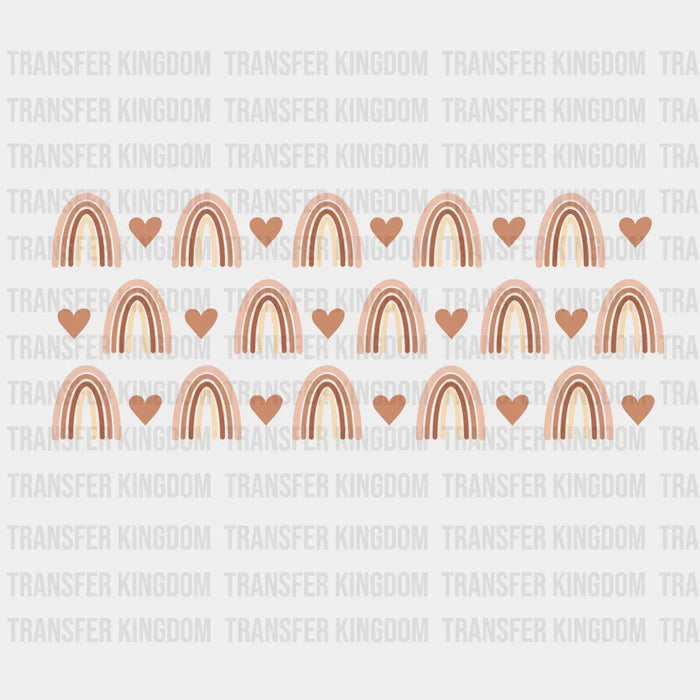 Brown Rainbows - UV DTF Transfer Cup Wrap UV DTF Sticker