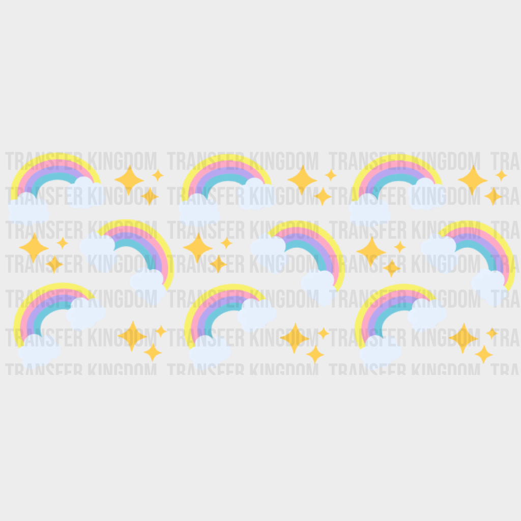 Rainbows Uv Dtf Transfer Cup Wrap Sticker