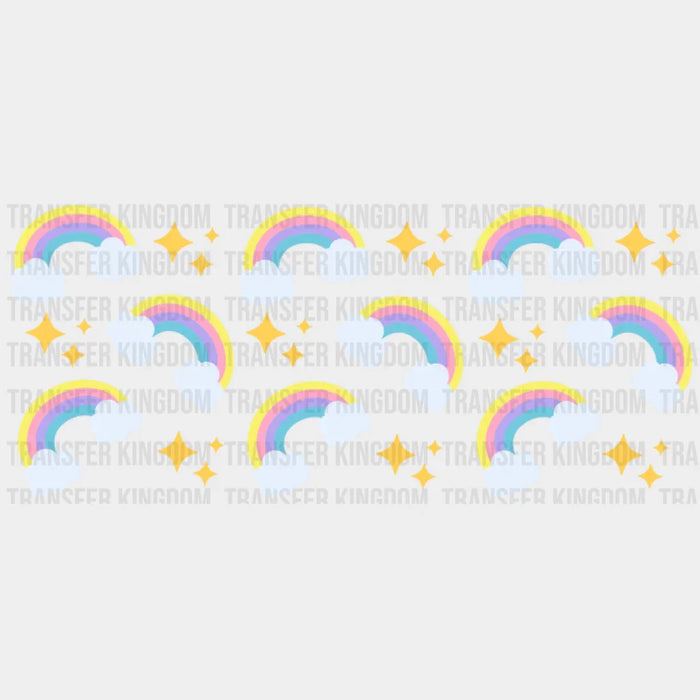 Rainbows UV DTF Transfer Cup Wrap UV DTF Sticker
