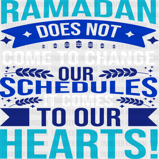 Ramadan Comes To Our Hearts - Muslim Dtf Transfer Unisex S & M (10’’) / Light Color Design See