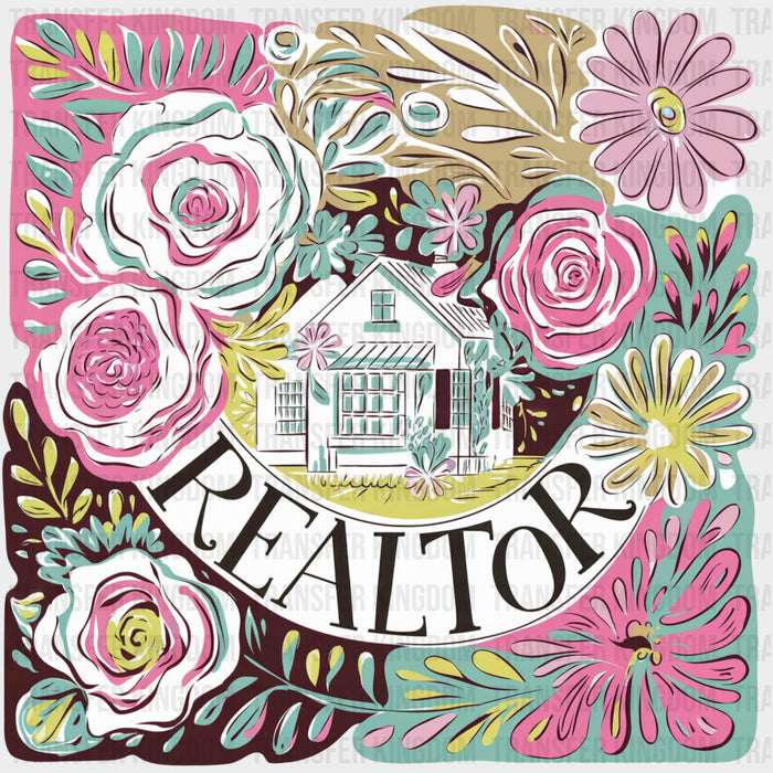Realtor Flowers, Colorful - Realtor DTF Transfers