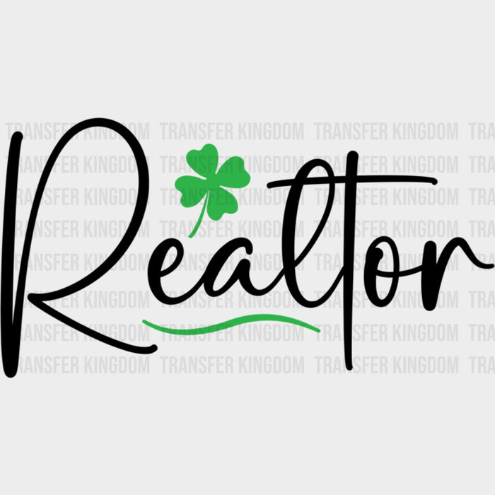 Realtor Four Leaf Clover - Realtor DTF Transfers