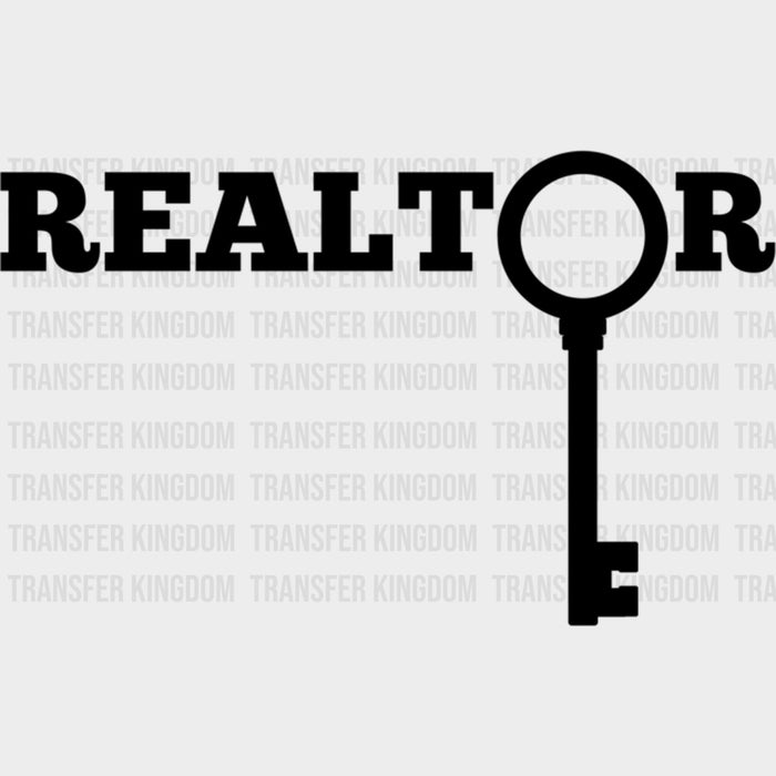 Realtor, Key B&W - Realtor DTF Transfers