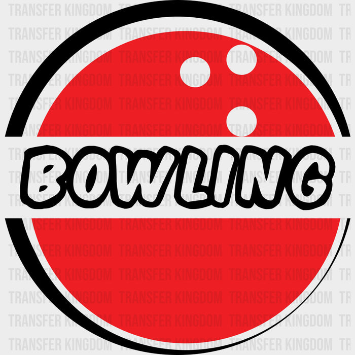 Red Ball Bowling - Bowling DTF Transfers