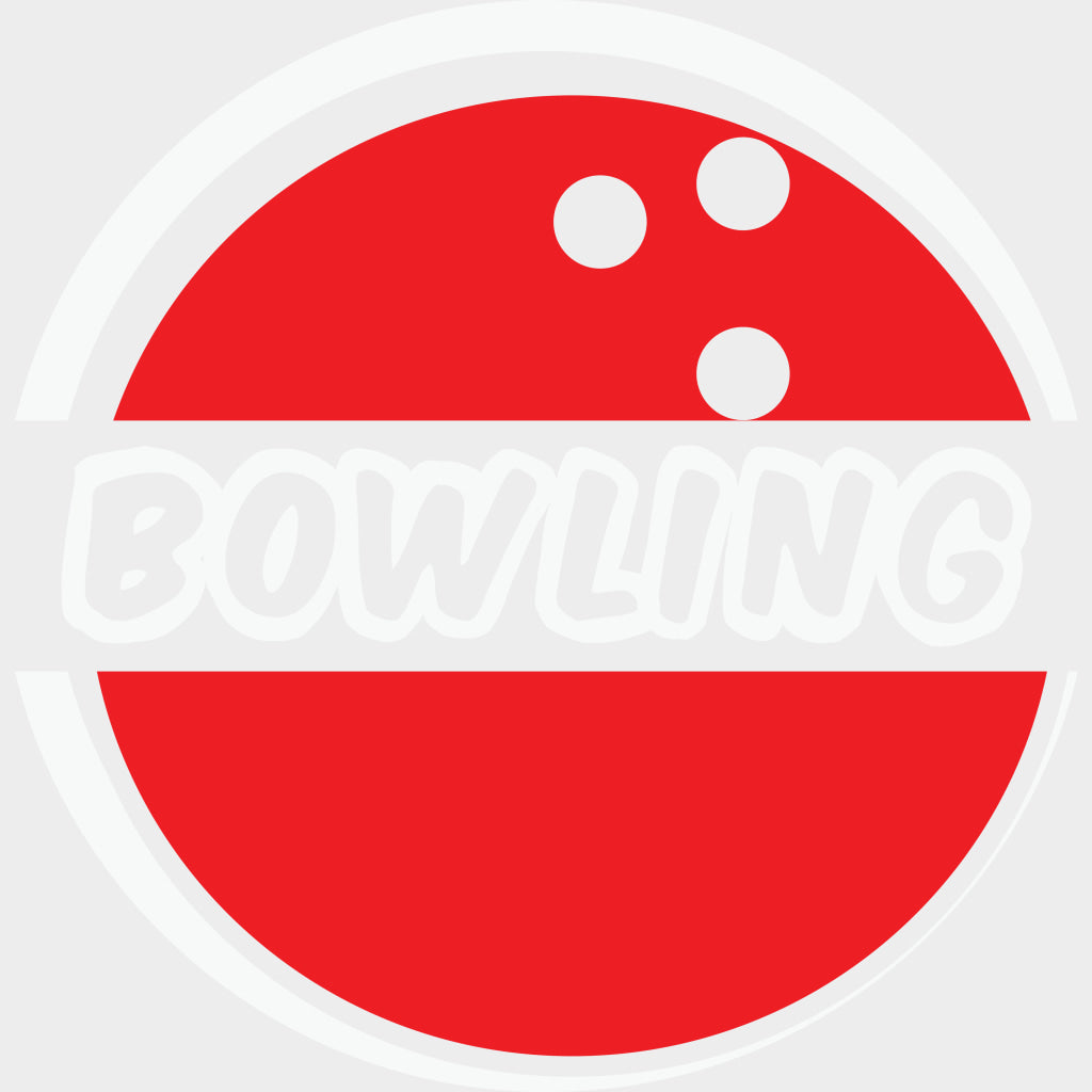 Red Ball Bowling - Bowling DTF Transfers Adult Unisex - S & M (10’’) / Light Color Design (See Imaging)