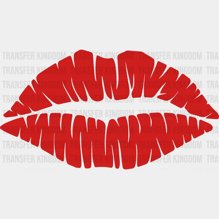 Red Lip Valentine's Day Design - DTF heat transfer