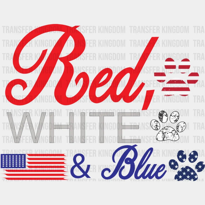 Red White And Blue  DTF Transfer