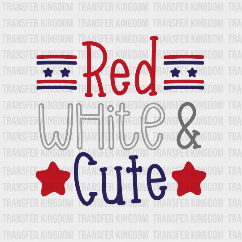 Red White And Cute Dtf Transfer