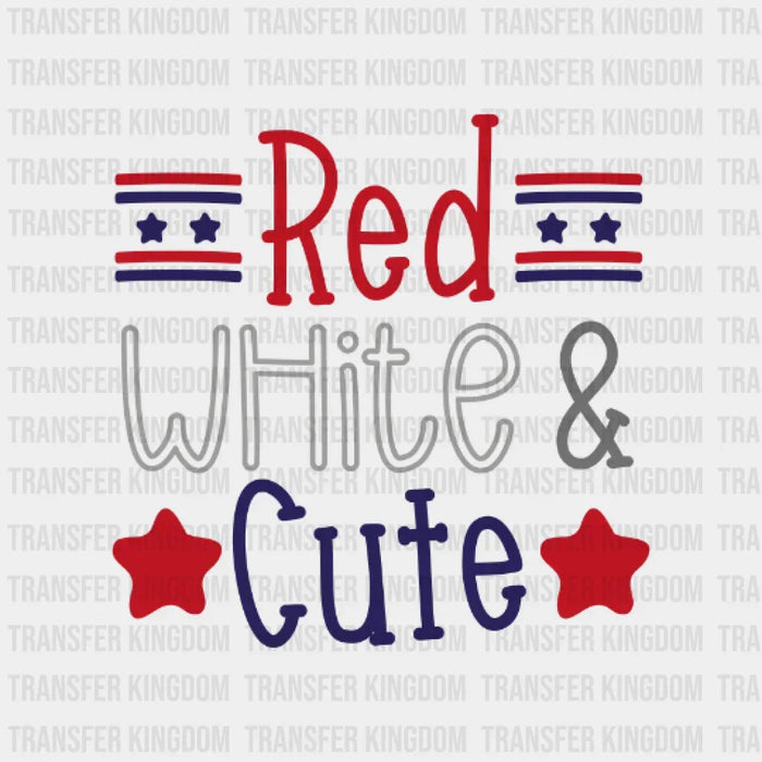 Red White And Cute DTF Transfer