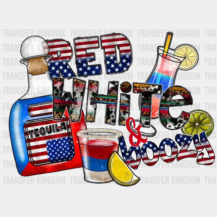 Red White & Boozy DTF Transfer