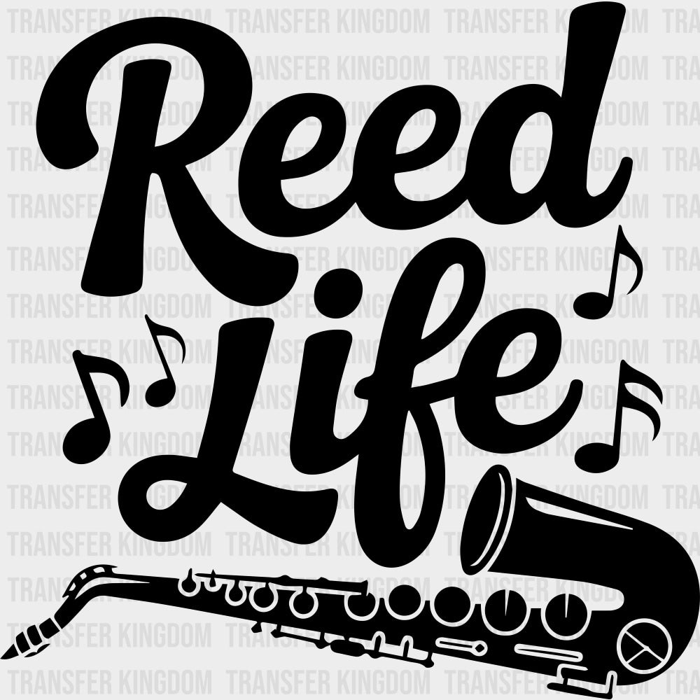 Reed Life - Music DTF Transfers - Adult Unisex - S & M (10’’) / Dark Color Design (See Imaging)
