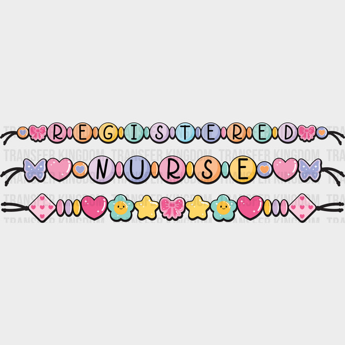 Registered Nurse Bracelet - Registered Nurse DTF Transfers