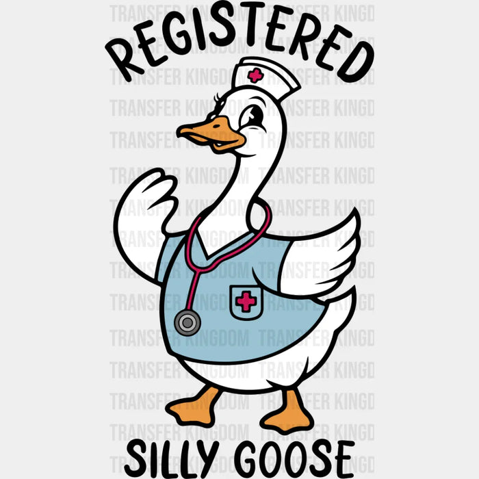 Registered Silly Goose B&W - Funny DTF Transfer